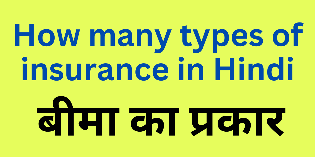 How many types of insurance in Hindi