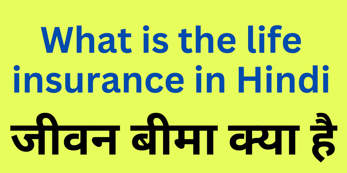 What is the life insurance in Hindi